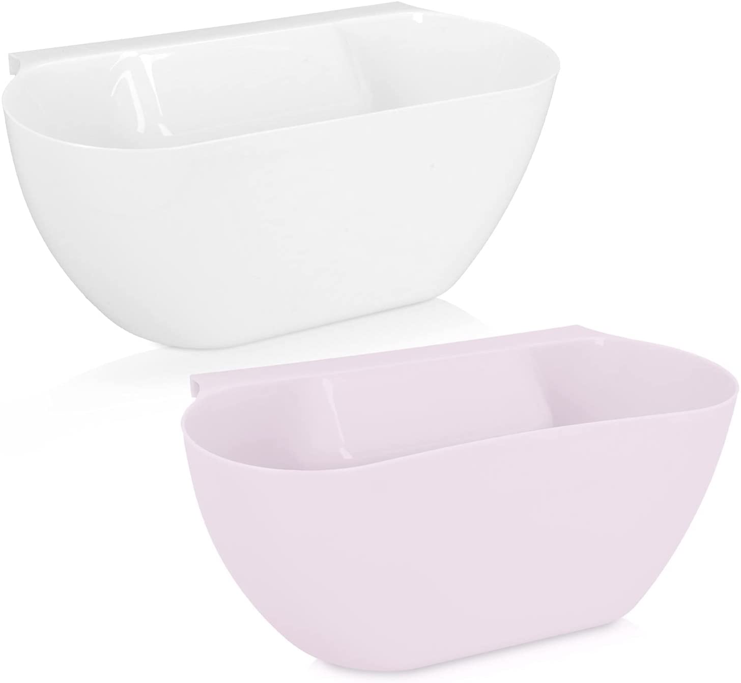 Navaris Κρεμαστοί Κάδοι Οικιακών Υπολειμμάτων - Σετ με 2 Κάδους - White / Pink - 46978.03