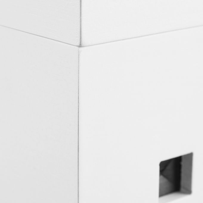 Relaxdays Κουτί Οργάνωσης Καλωδίων από Bamboo - White - 4052025246709