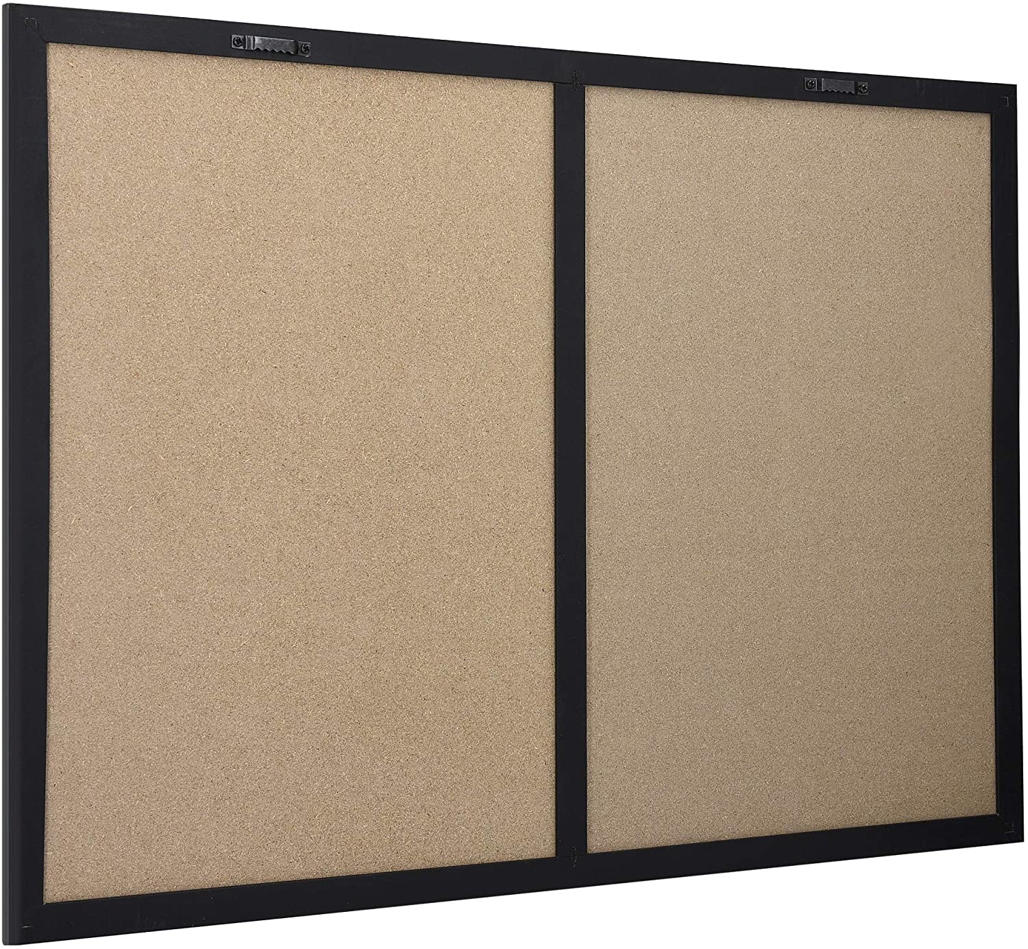 Navaris Combo Board with Chalk and Fabric Boards - Διπλός Πίνακας Ανακοινώσεων με Μαγνητικό Μαυροπίνακα και Πίνακα από Ύφασμα - Black / Grey - 51755.6
