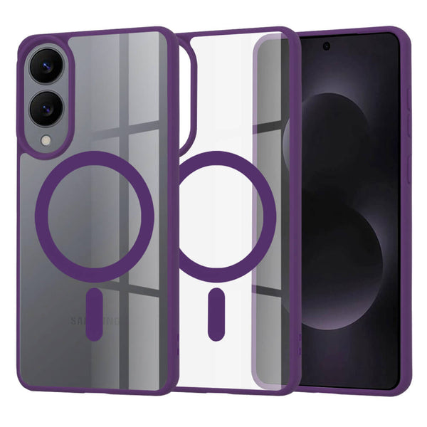 Techsuit Samsung Galaxy S25 Edge - MagSafe Pro - Σκληρή Θήκη με Πλαίσιο Σιλικόνης - Purple