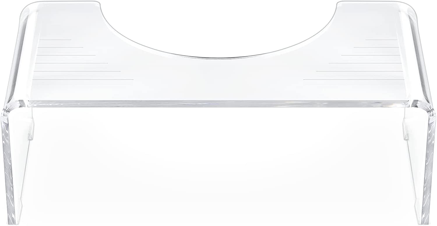 Navaris Αντιβακτηριδιακό Σκαμπό Τουαλέτας από Ακρυλικό - Διάφανο - 56084.04