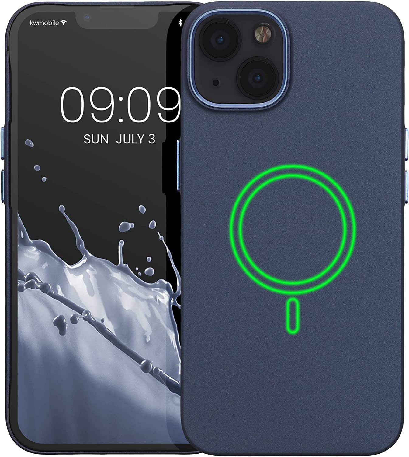 KW iPhone 13 Σκληρή Θήκη με MagSafe - Dark Blue - 58247.17