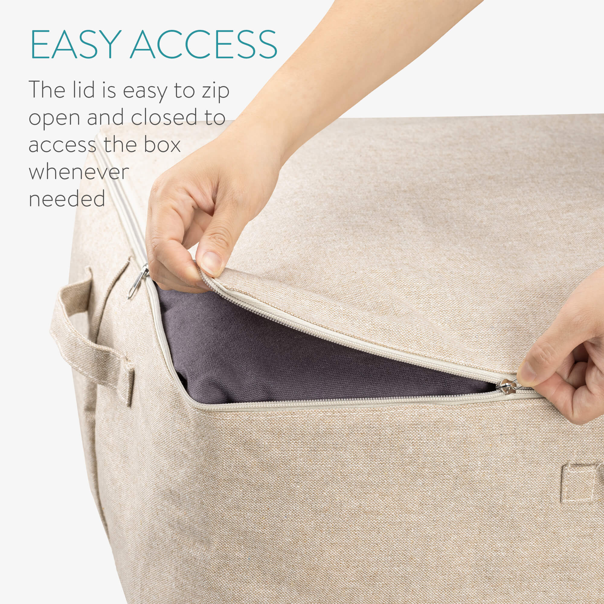 Navaris Θήκη Αποθήκευσης - Beige - 54572.01