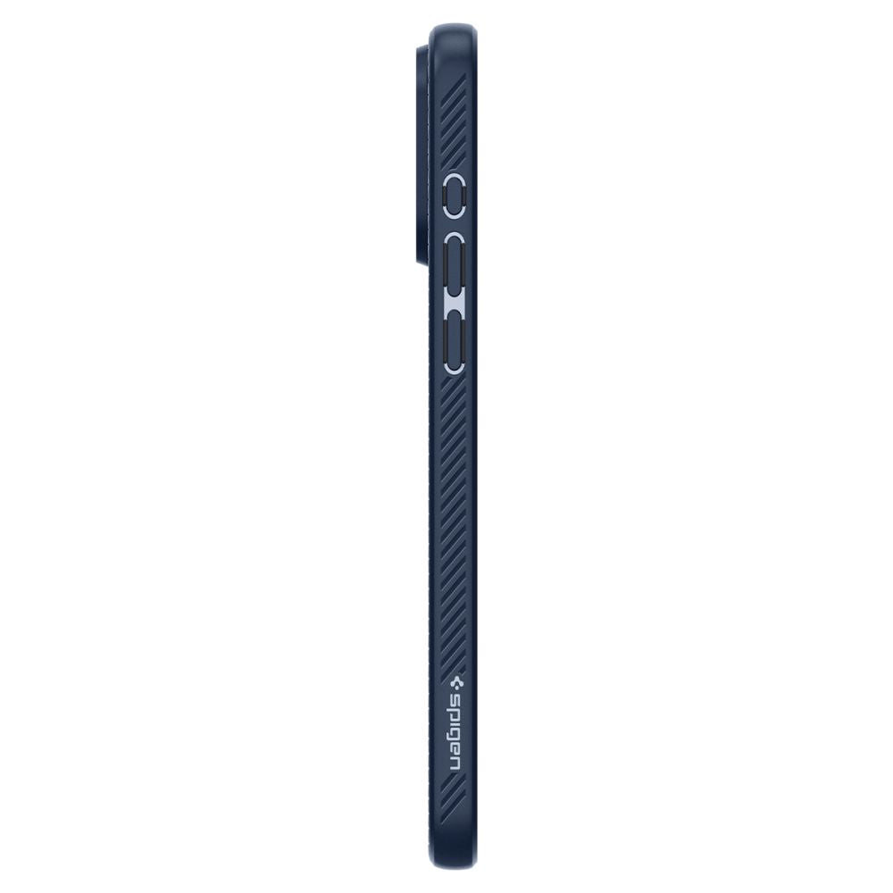 Spigen iPhone 15 Pro Max Liquid Air Θήκη Σιλικόνης - Navy Blue