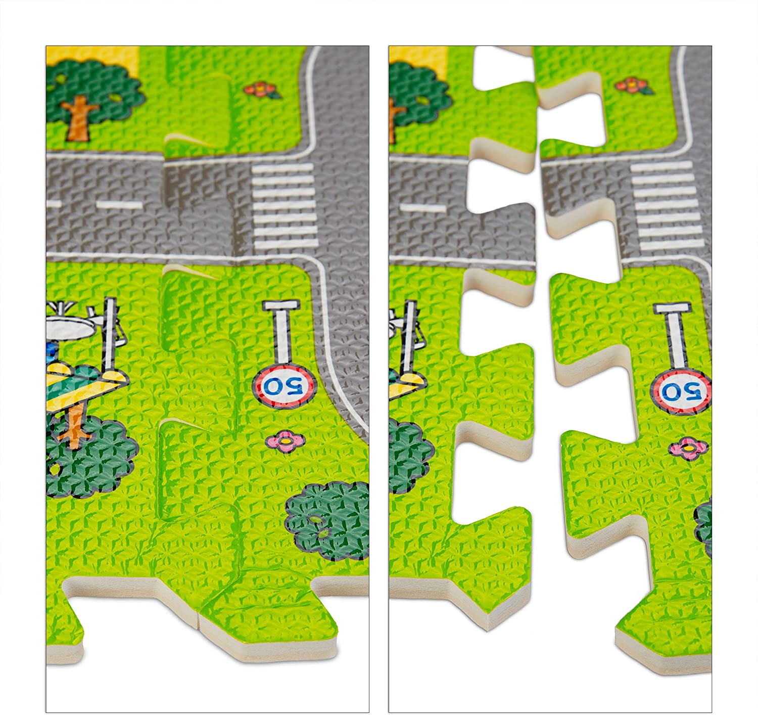 Relaxdays Χαλάκι Παζλ για Παιδιά - Colourful - 4052025314316