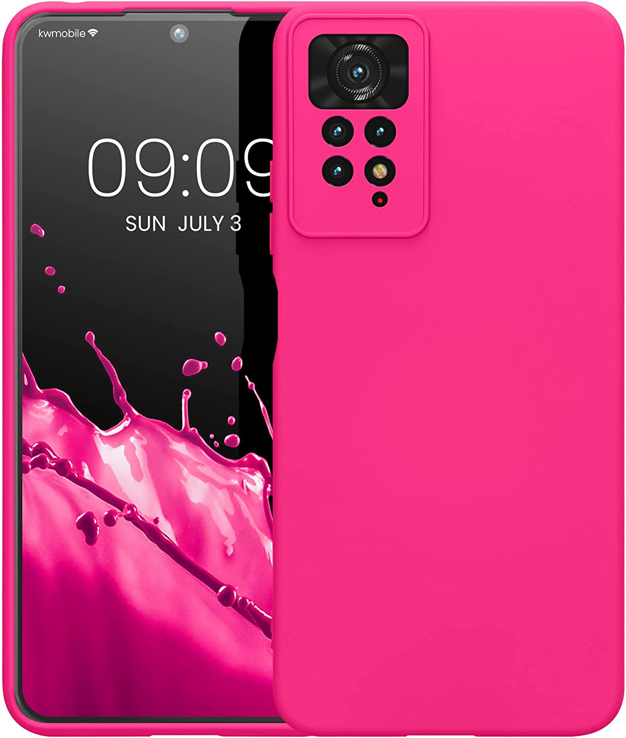 KW Xiaomi Redmi Note 11 Pro / Note 11 Pro 5G Θήκη Σιλικόνης Rubber TPU - Neon Pink - 57919.77