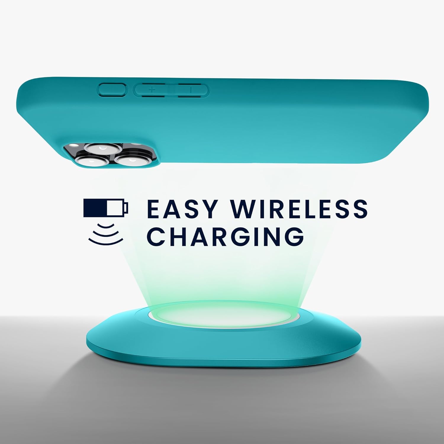 KW iPhone 16 Pro Λεπτή Θήκη Σιλικόνης TPU - Matte Petrol