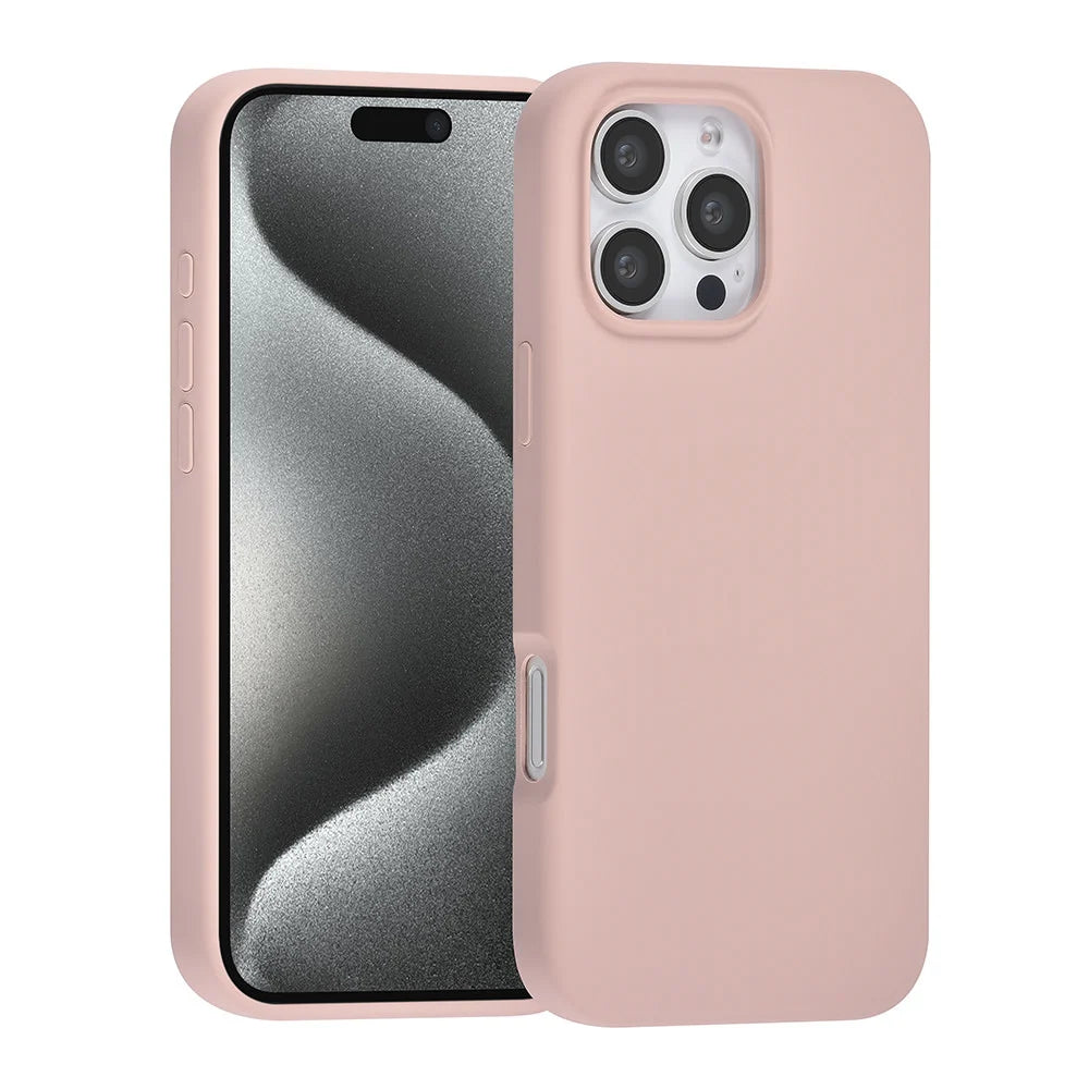 Tuniq iPhone 16 Pro Max Premium Liquid Silicone Θήκη Σιλικόνης - Pink