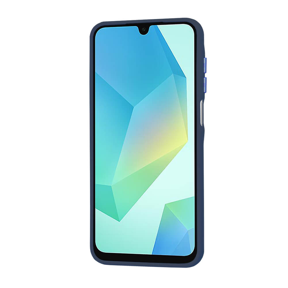 Techsuit Samsung Galaxy A16 4G / A16 5G - HaloFrost Series - Σκληρή Θήκη με Πλαίσιο Σιλικόνης - Deep Blue