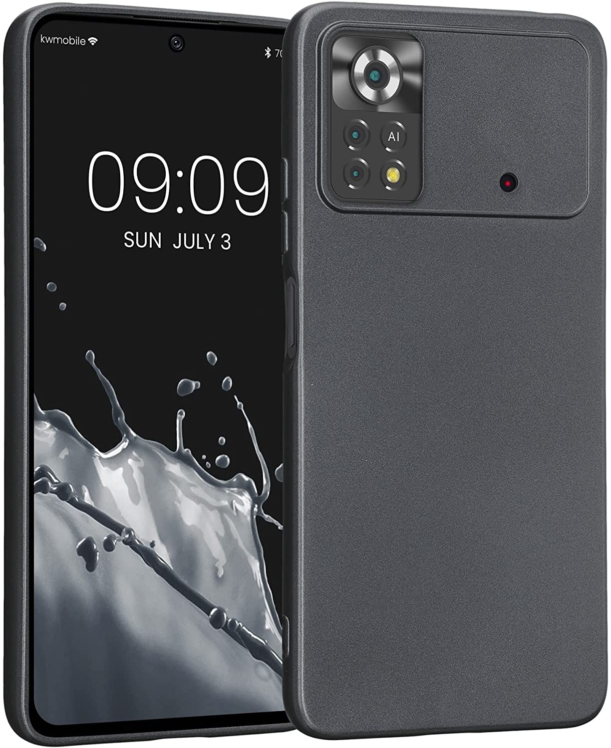 KW Xiaomi Poco X4 Pro 5G Θήκη Σιλικόνης TPU - Metallic Grey - 57984.232