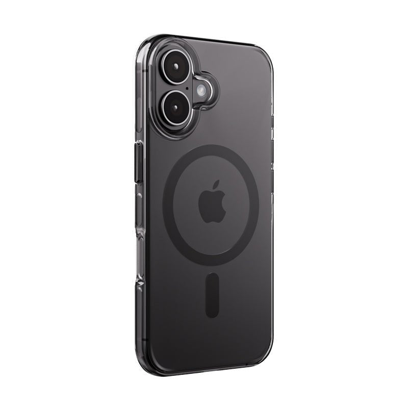 Crong iPhone 16 Clear Mag Pro - Σκληρή Θήκη με MagSafe - Black