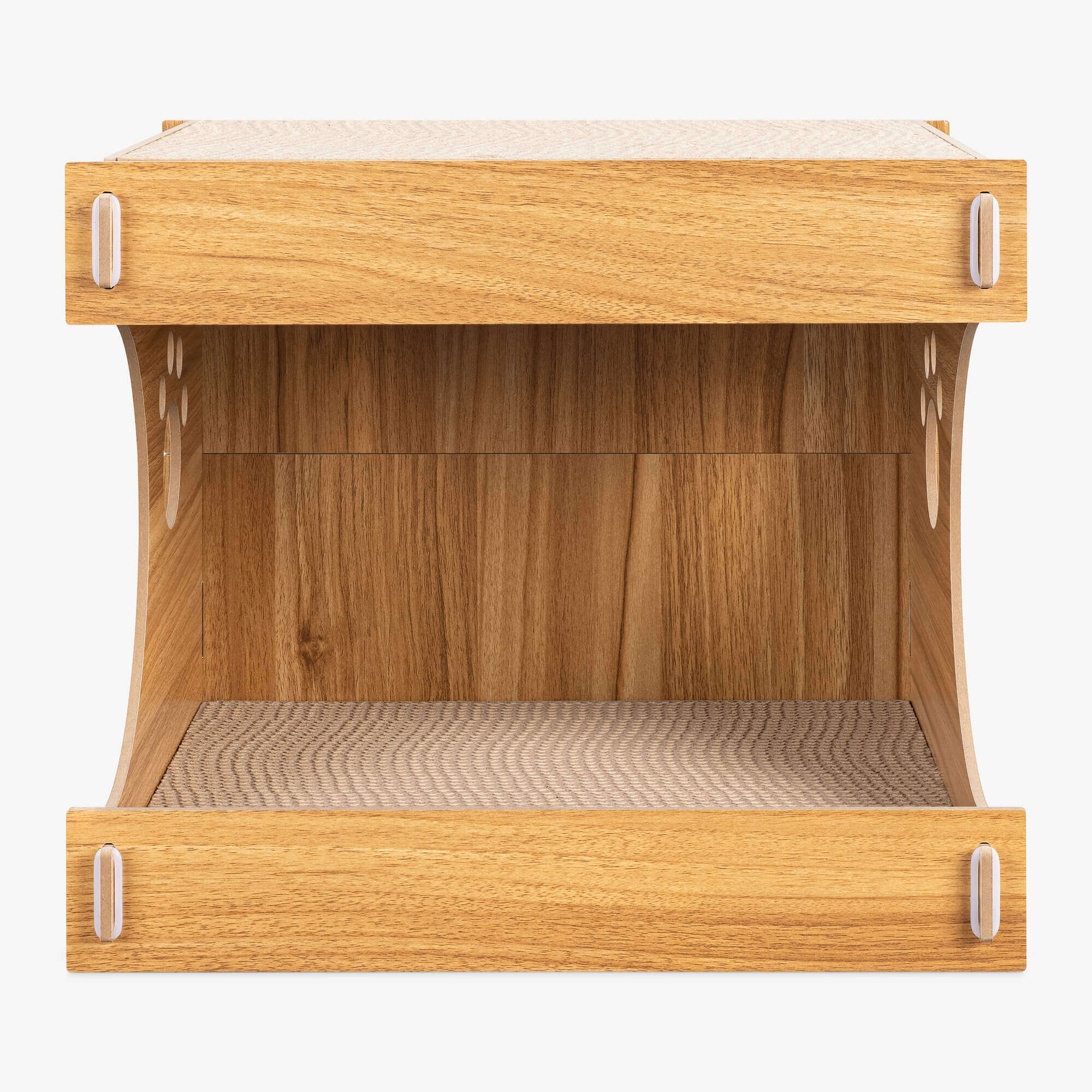 Navaris Σπίτι για Γάτες με Χαλάκι Ονυχοδρόμιο - 40,13 x 29,97 x 35,05 cm - Brown - 54973.01