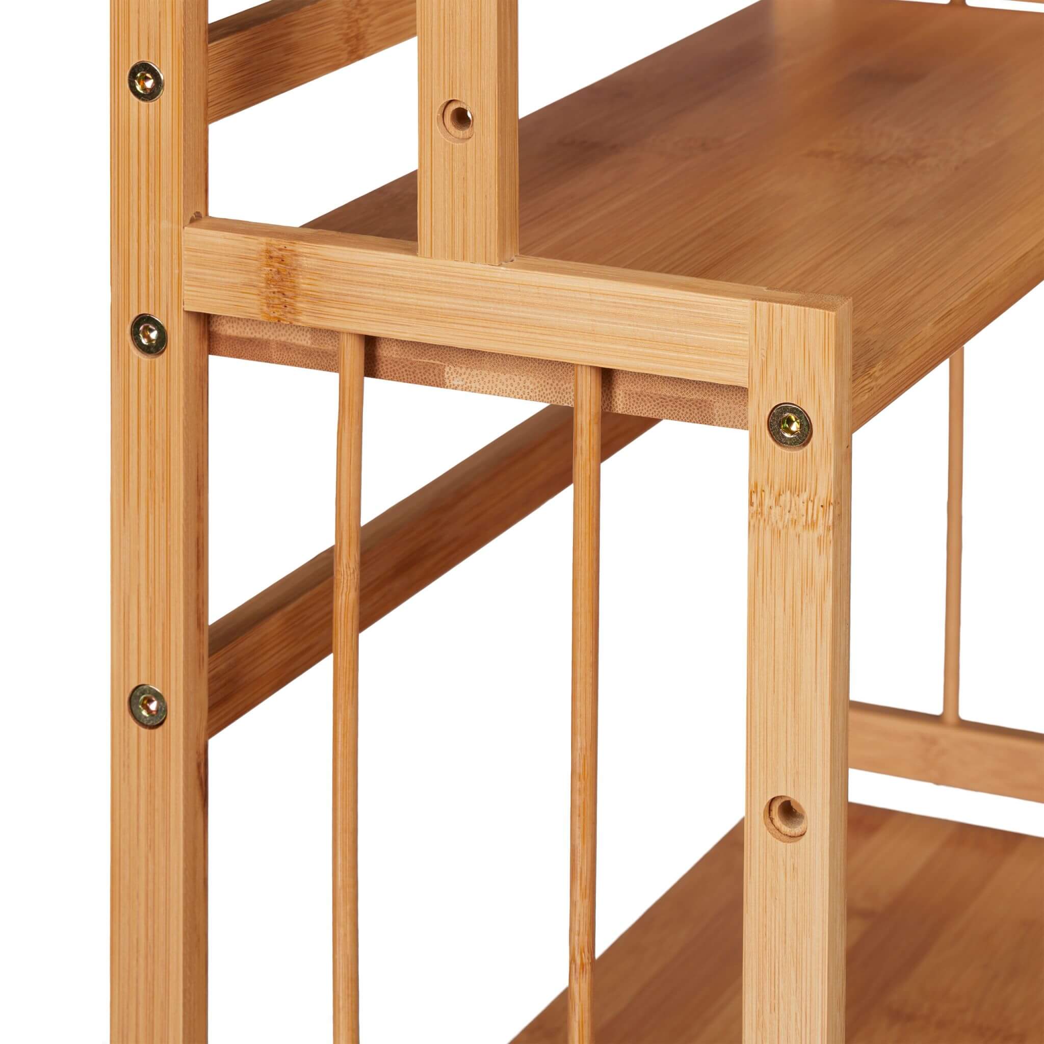 Relaxdays Bamboo Spice Rack Ξύλινο Ράφι Καρυκευμάτων από Μπαμπού - 4052025321154