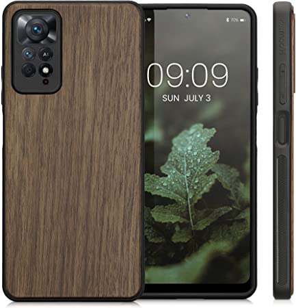 KW Xiaomi Redmi Note 11 Pro / Note 11 Pro 5G Θήκη από Φυσικό Ξύλο - Dark Brown - 57377.18