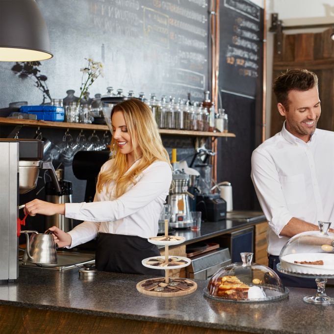 Relaxdays Εταζέρα με 3 Επίπεδα - White / Natural - 4052025955090