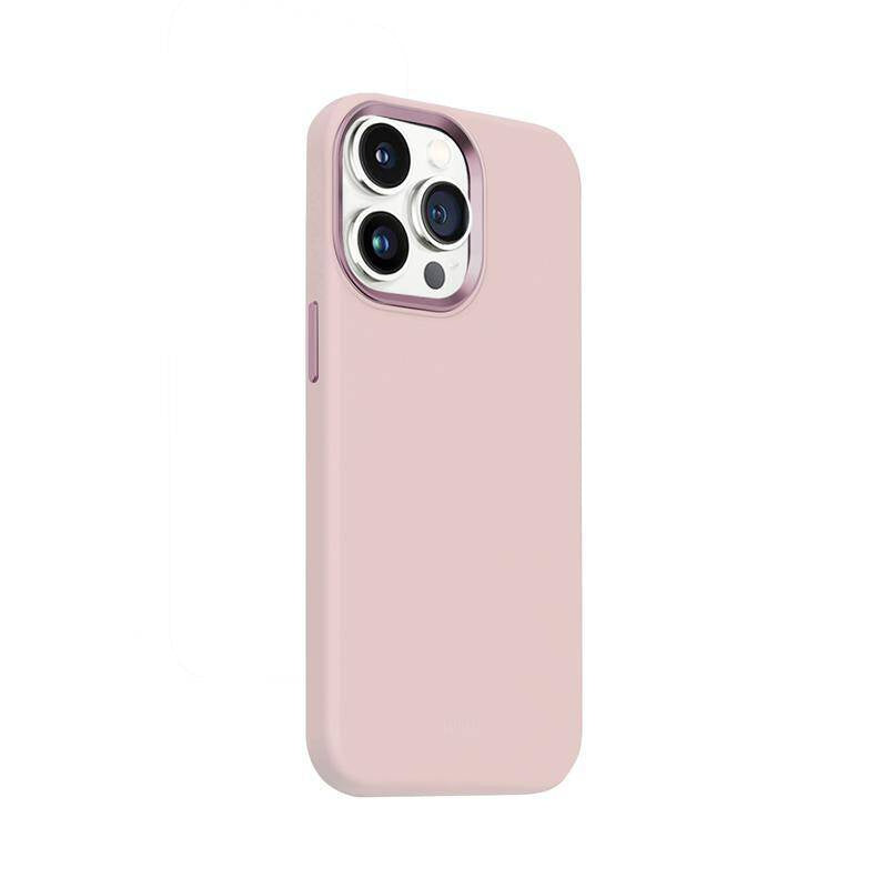 Crong iPhone 15 Pro Color Cover Lux Magnetic - Θήκη Σιλικόνης με MagSafe - Pink