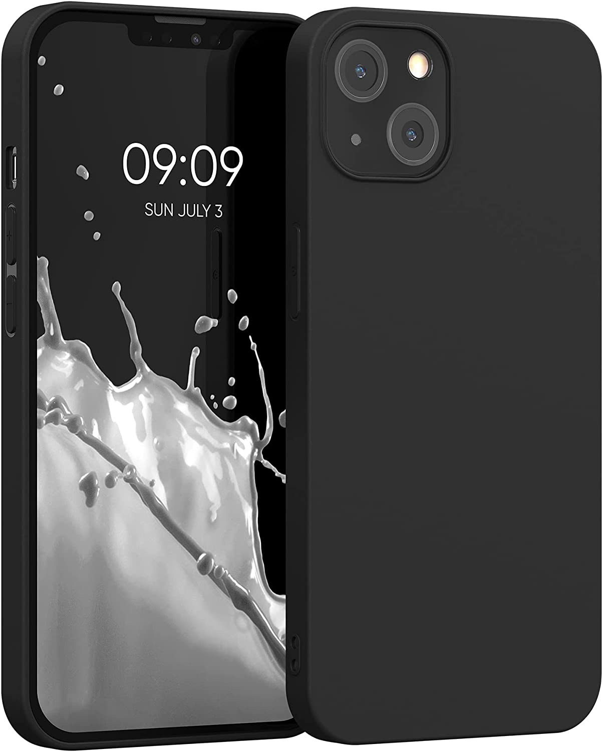 KW iPhone 13 Θήκη Σιλικόνης TPU - Matte Dark Grey - 55944.47