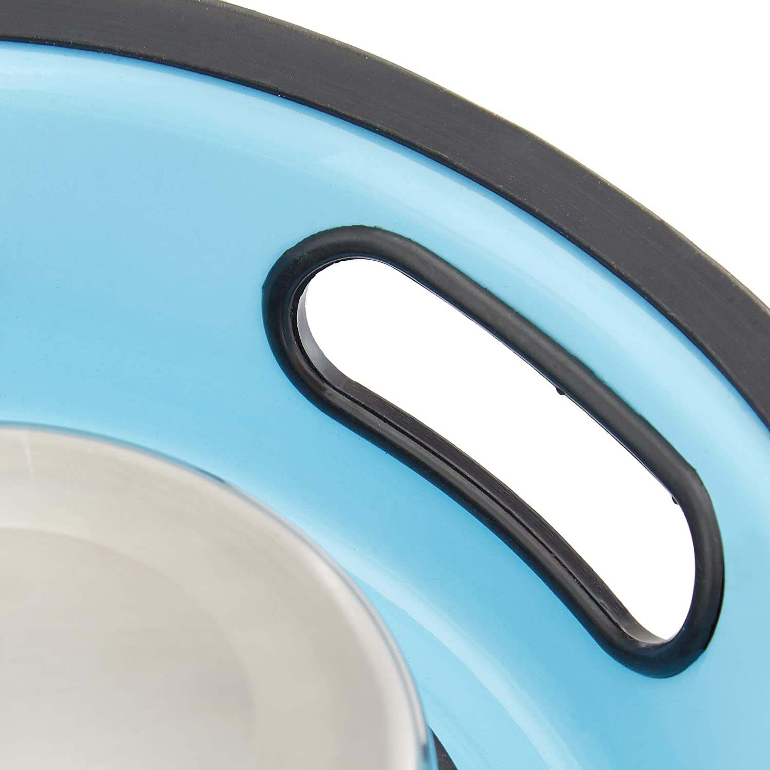 Relaxdays Βάση με 2 Μπολ 200ml από Ανοξείδωτο Ατσάλι - Blue - 4052025208462