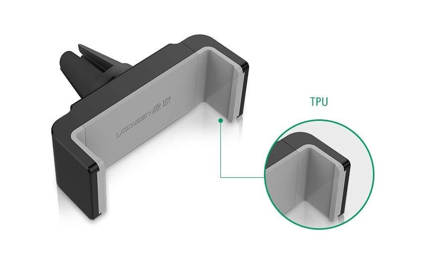 Ugreen LP120 Clamped Universal Βάση Αυτοκινήτου Αεραγωγού - Black / Grey