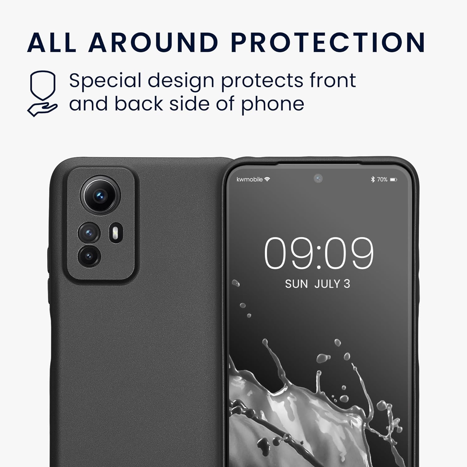 KW Xiaomi Redmi Note 12S Θήκη Σιλικόνης TPU - Metallic Grey