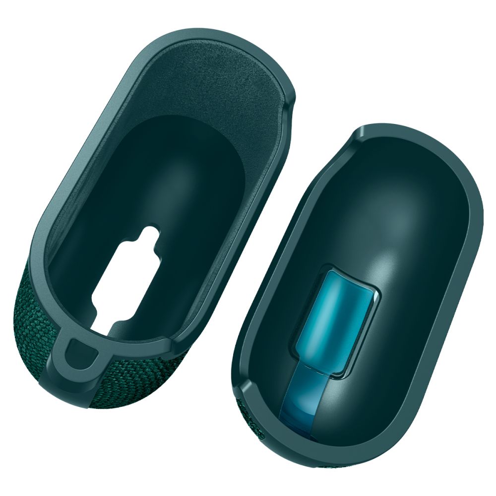 Spigen AirPods 4 Θήκη Urban Fit από Σιλικόνη και Ύφασμα - Midnight Green