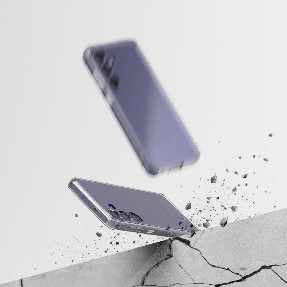 Ringke Samsung Galaxy S24+ Fusion Σκληρή Θήκη με Πλαίσιο Σιλικόνης - Διάφανη