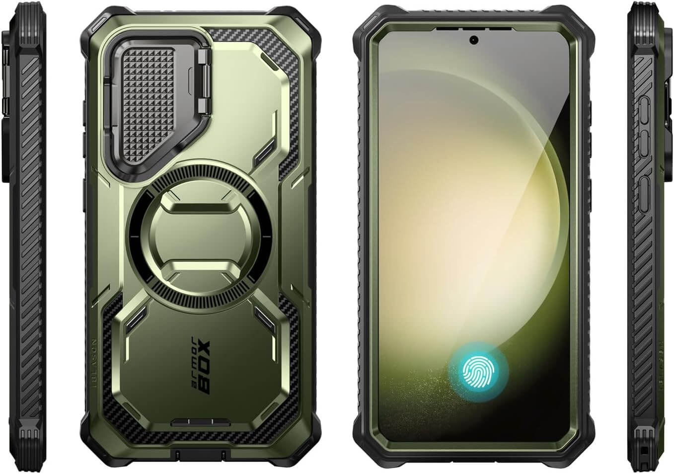 Supcase Samsung Galaxy S24 Plus - Armorbox MagSafe - Σκληρή Θήκη με Προστασία Οθόνης / Καμερών και Stand - Green