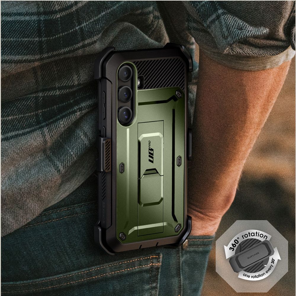 Supcase Samsung Galaxy S25 Unicorn Beetle Pro 2 Σκληρή Θήκη με Προστασία Οθόνης και Stand - Green