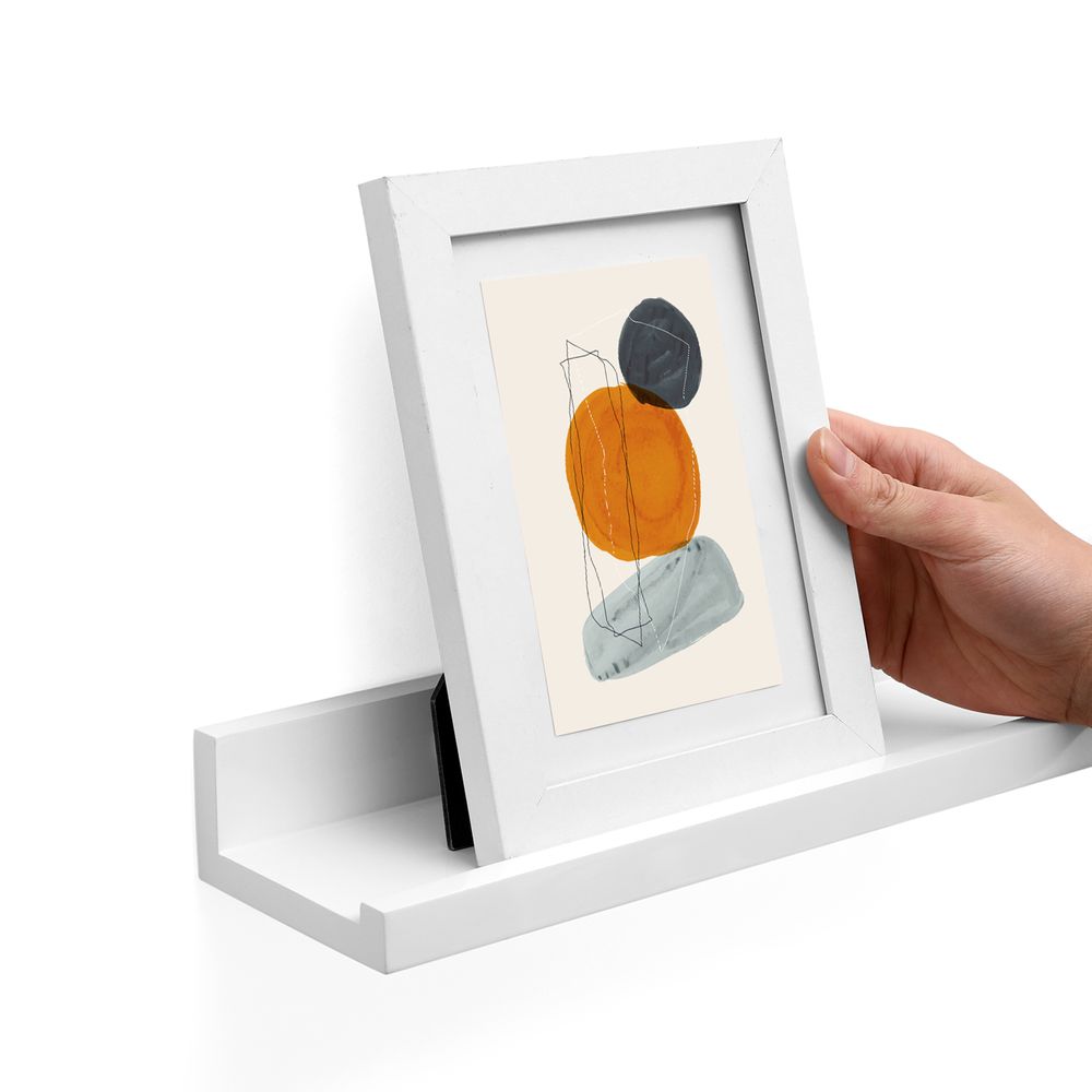 Songmics Σετ με 2 Ράφια Τοίχου - 80 x 10 cm - White - LWS080W01