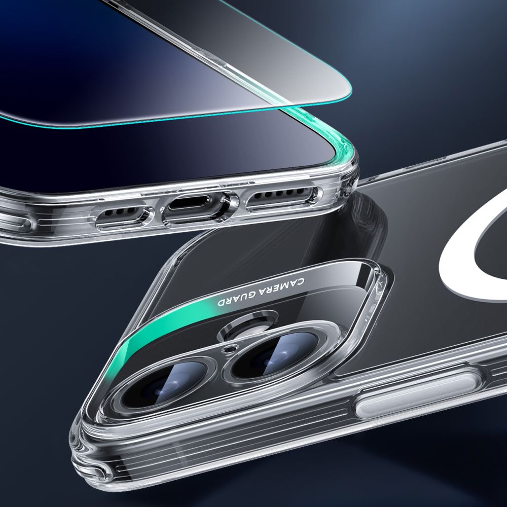 ESR iPhone 16 - Classic Pro Halolock - Σετ με 1 Αντιχαρακτικό Γυαλί Οθόνης και Θήκη MagSafe - Διάφανη