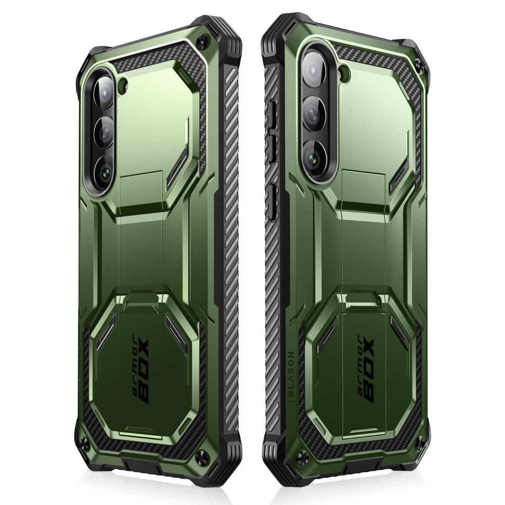 Supcase Samsung Galaxy S23 Armorbox 2 Σκληρή Θήκη με Προστασία Οθόνης και Stand - Green