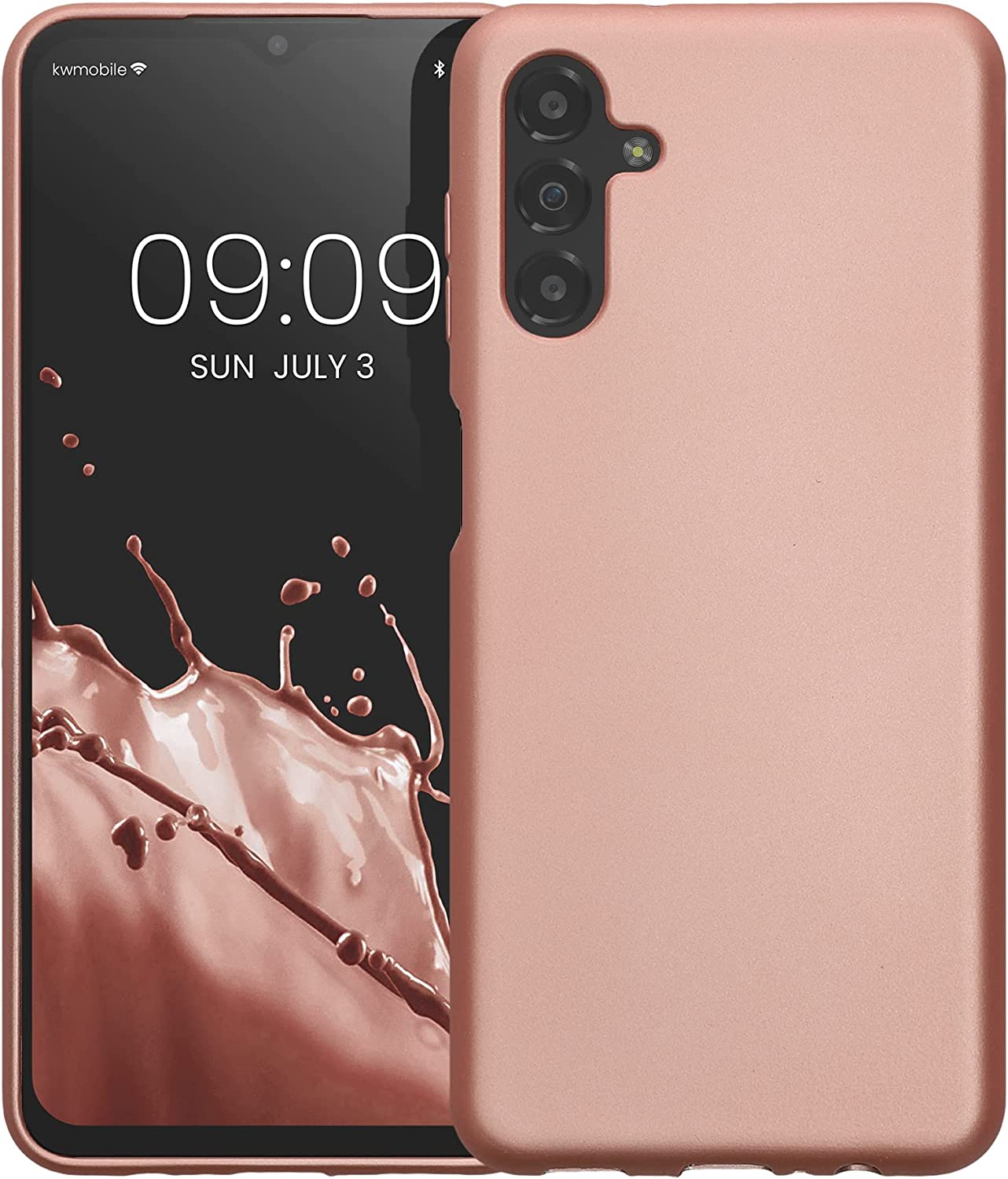 KW Samsung Galaxy A13 5G Θήκη Σιλικόνης TPU - Metallic Rose Gold - 60134.31