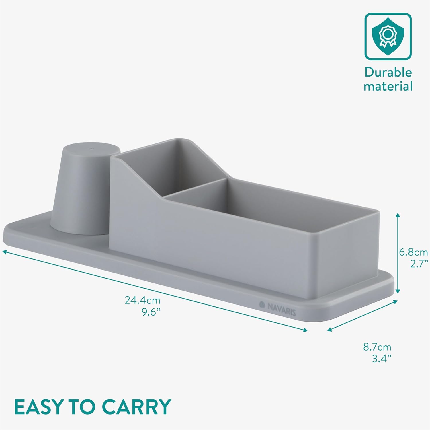 Navaris Αξεσουάρ για Οργάνωση και Αποθήκευση Αναλώσιμων Καφέ και Τσάι - Grey - 53537.01.22