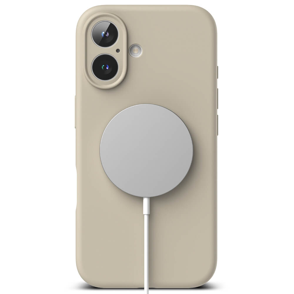 Ringke iPhone 16 Plus Silicone Magnetic MagSafe Case Θήκη Σιλικόνης με MagSafe - Stone