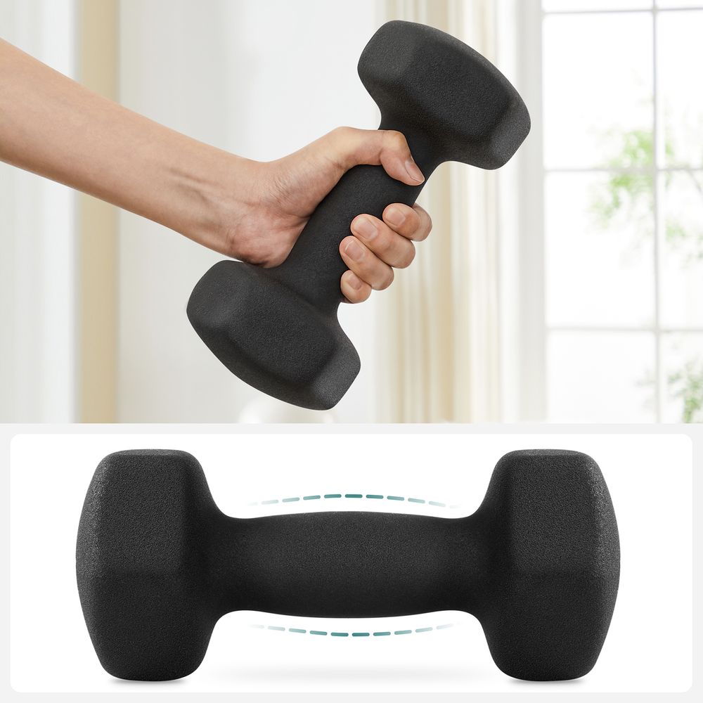 Songmics Σετ με 2 Βαράκια - 4 kg - Black - SYL068BK
