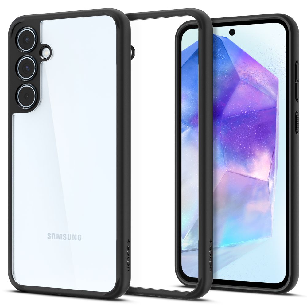 Spigen Samsung Galaxy A55 5G Σκληρή Θήκη με Πλαίσιο Σιλικόνης Ultra Hybrid - Matte Black