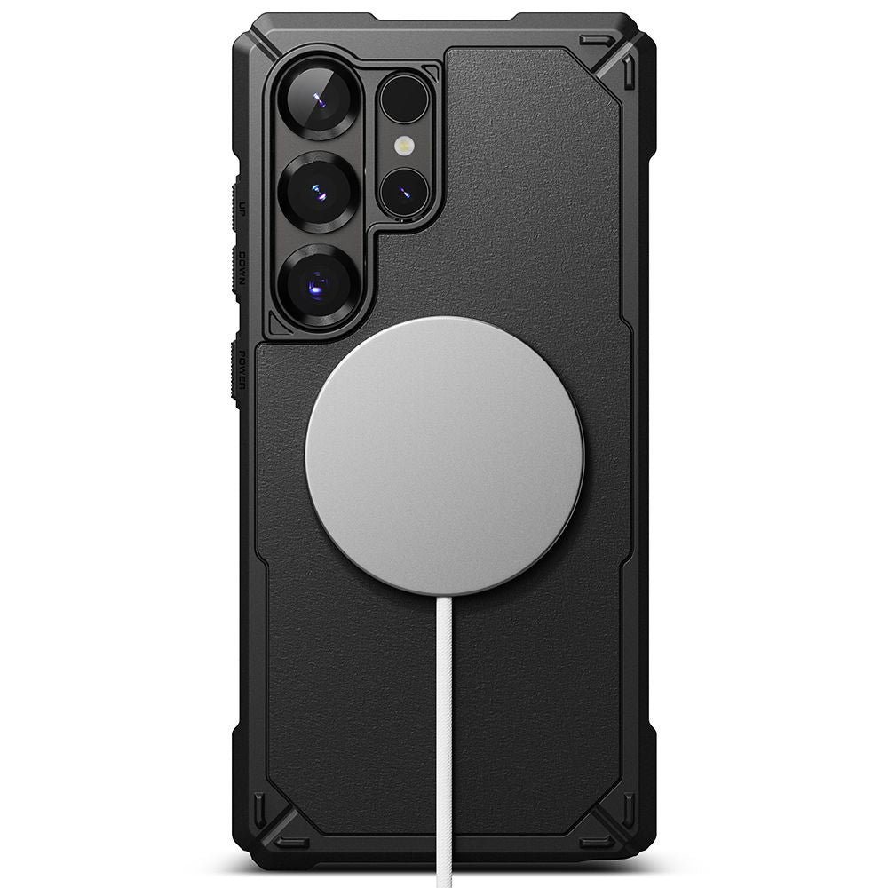 Ringke Samsung Galaxy S25 Ultra Rugged Gear Magnetic Σκληρή Θήκη TPU με MagSafe - Black