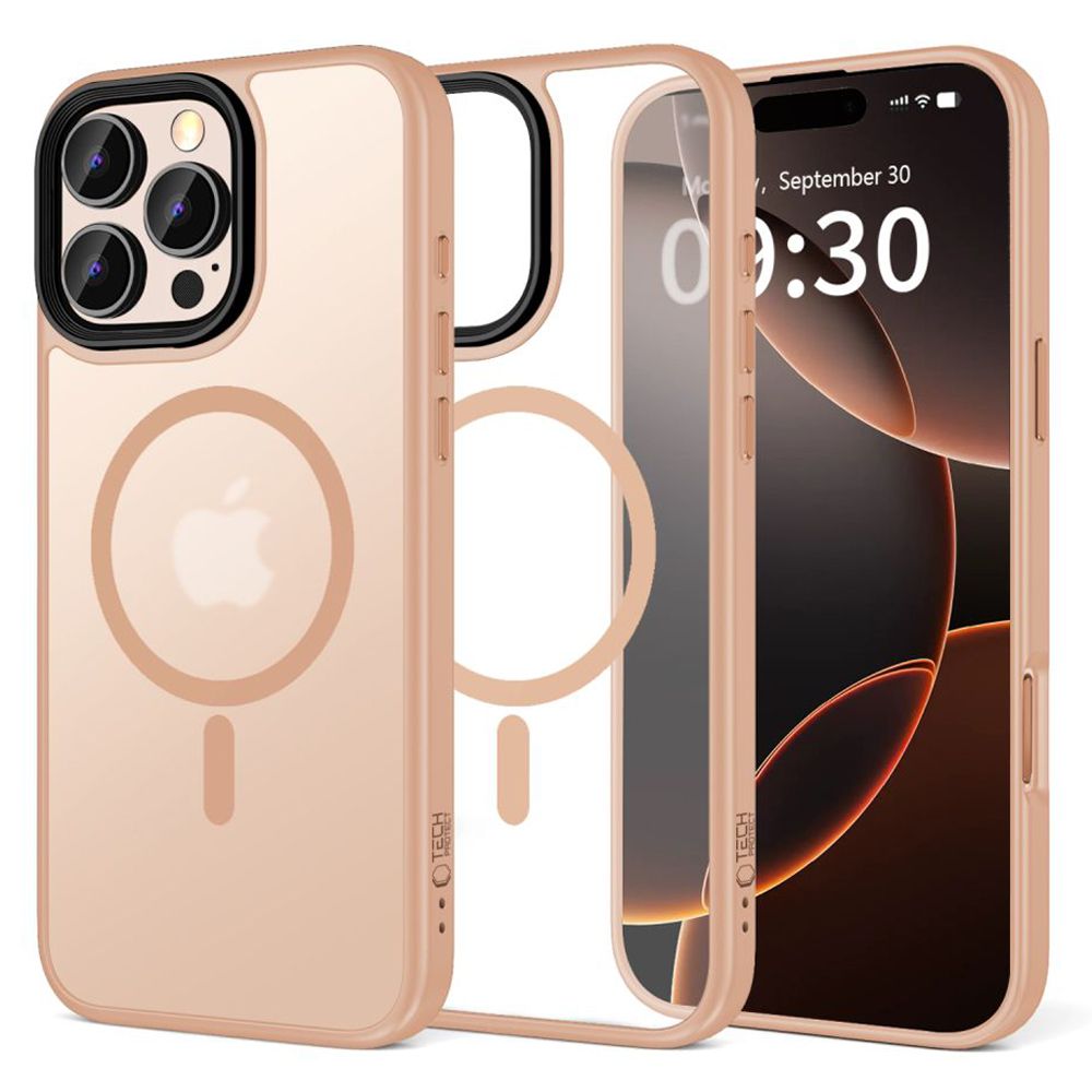 Tech - Protect iPhone 16 Pro MagMat Σκληρή Θήκη με Πλαίσιο Σιλικόνης και MagSafe - Matte Desert