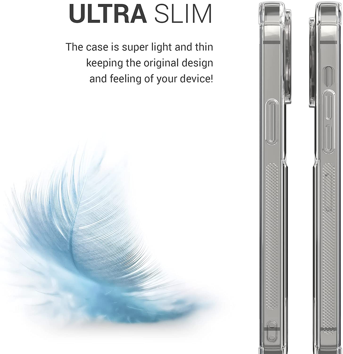 KW iPhone 13 Pro Max Θήκη Σιλικόνης TPU με Υποδοχή για Κάρτα / Φωτογραφία - Διάφανη - 57525.03