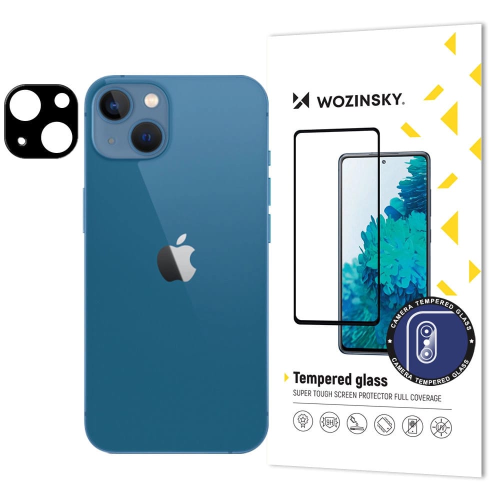 Wozinsky iPhone 15 Plus Αντιχαρακτικό Γυαλί 9H για την Κάμερα - Black