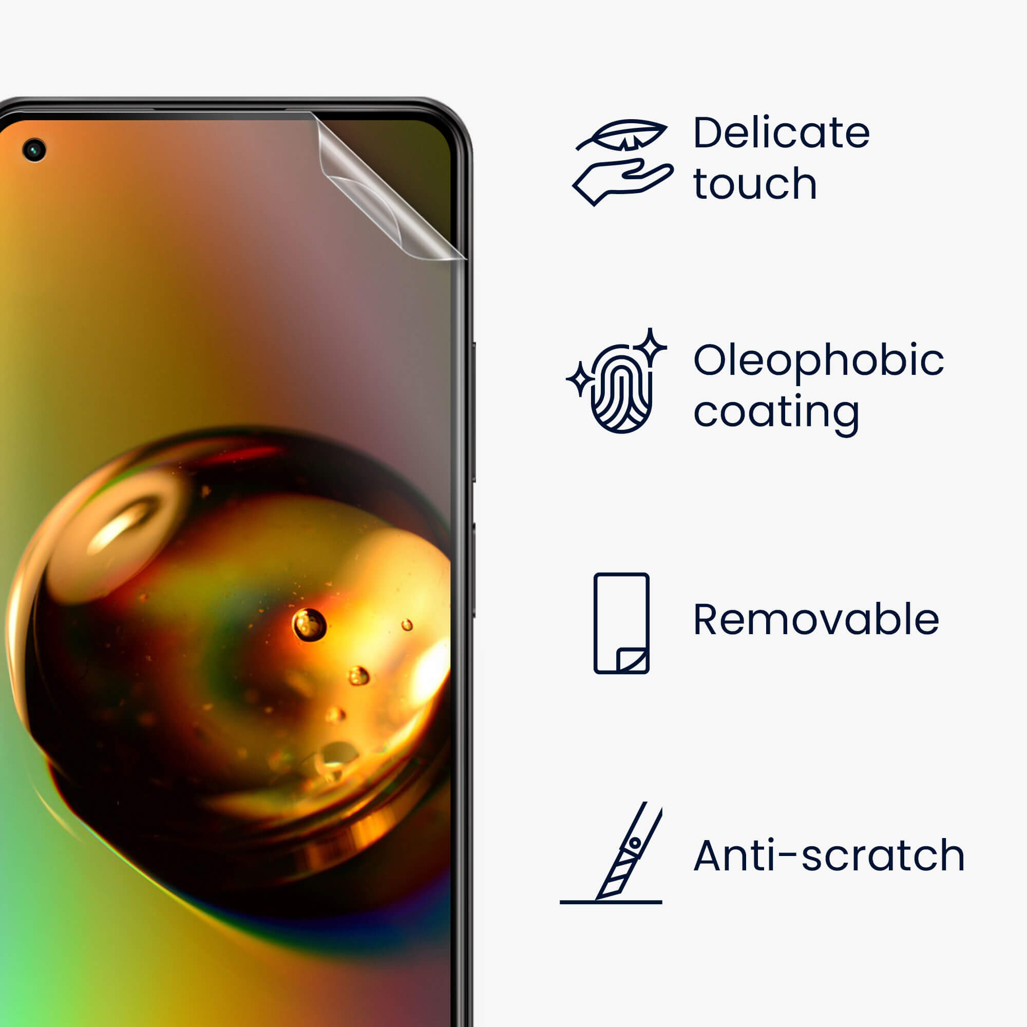 KW Xiaomi Mi 11 Lite / Mi 11 Lite 5G - Τρεις Μεμβράνες Προστασίας Οθόνης - Διάφανες - 57232.1