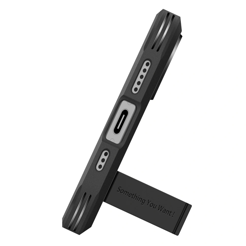 Spigen iPhone 17 - Tough Armor T Mag - MagSafe Σκληρή Θήκη με Πλαίσιο Σιλικόνης και Σταντ - Black