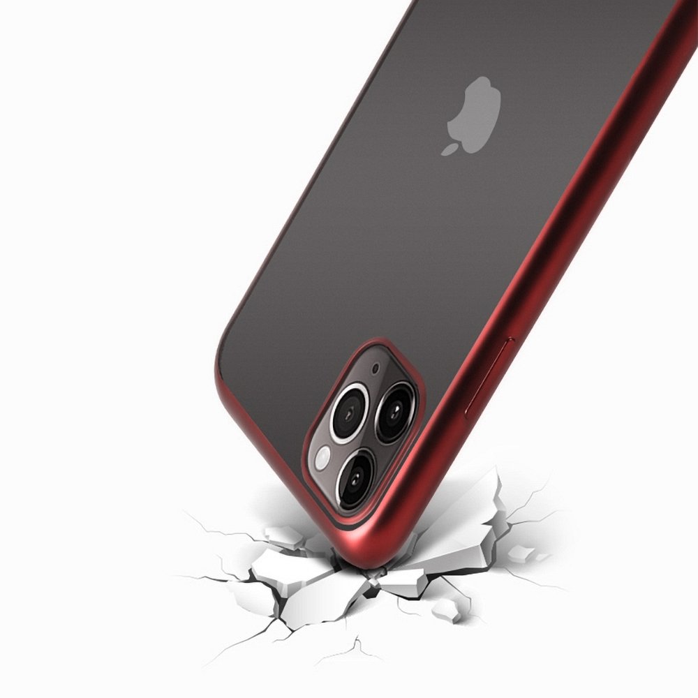Forcell iPhone 12 Pro Max New Electro Matt Θήκη Σιλικόνης TPU - Red - Ημιδιαφανή