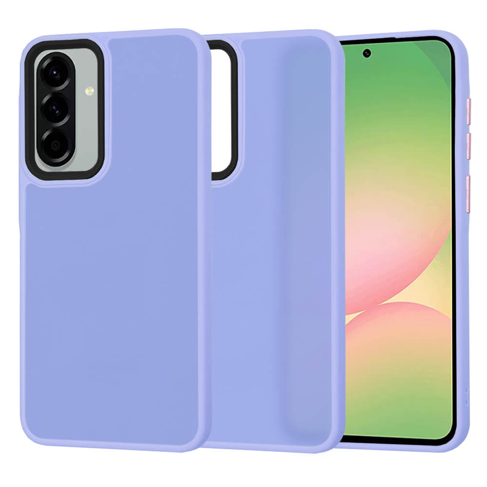 Techsuit Samsung Galaxy A56 5G - HaloFrost Series - Σκληρή Θήκη με Πλαίσιο Σιλικόνης - Light Purple