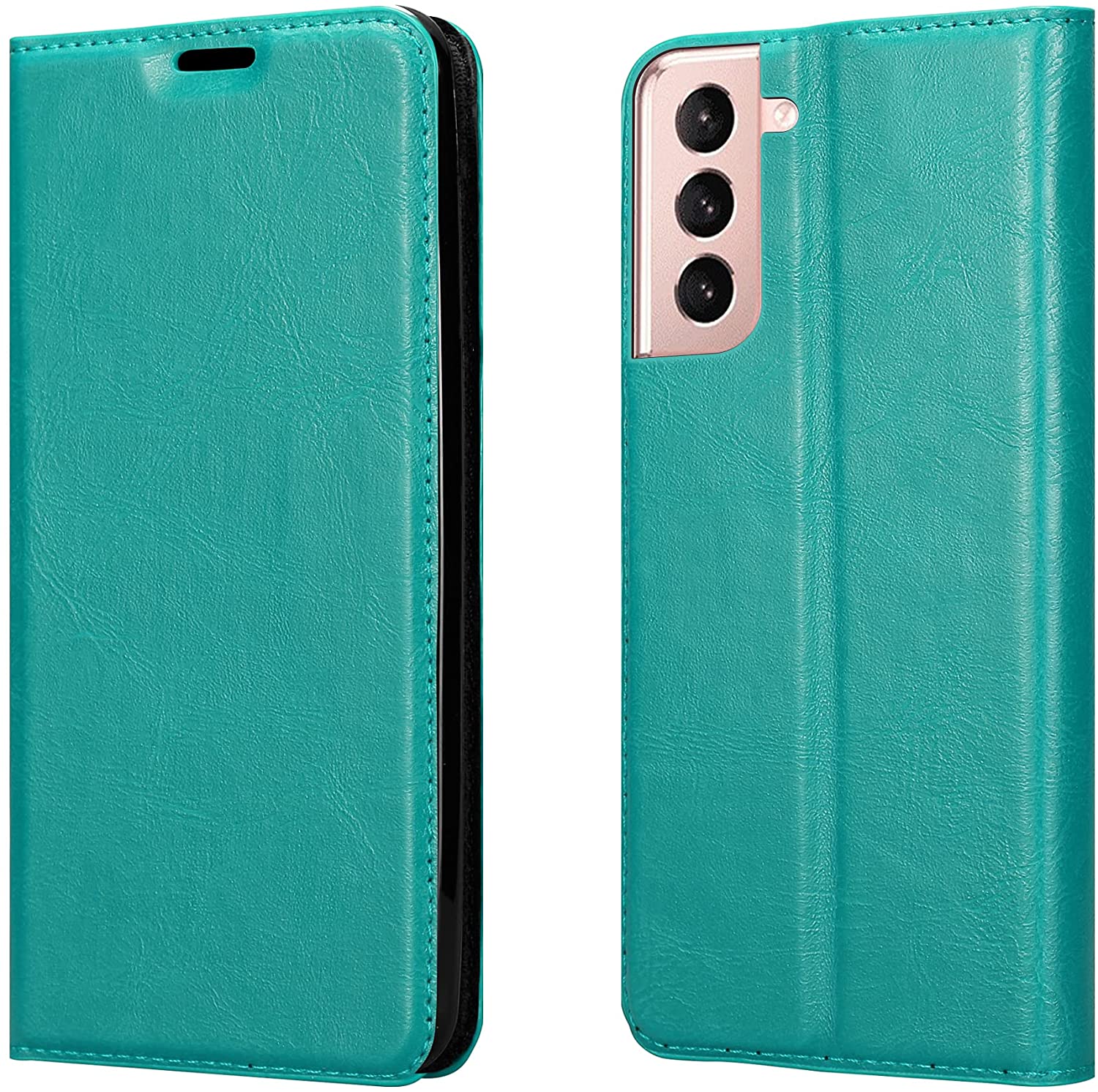 Cadorabo Samsung Galaxy S21 Plus Θήκη Βιβλίο Stand - Petrol Turquoise