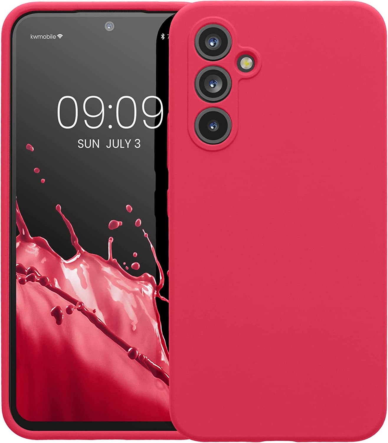 KW Samsung Galaxy A54 5G Θήκη Σιλικόνης Rubberized TPU - Awesome Pink - 60795.238