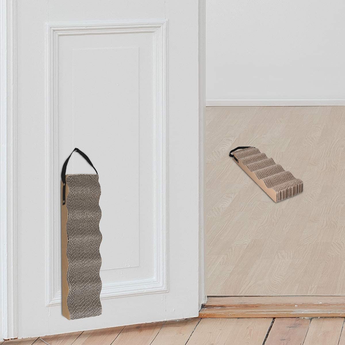 Navaris Cat Hanging Scratching Board - Κρεμαστό Ονυχοδρόμιο για Γάτες - 13 x 5 x 45 cm - Brown - 49994.4