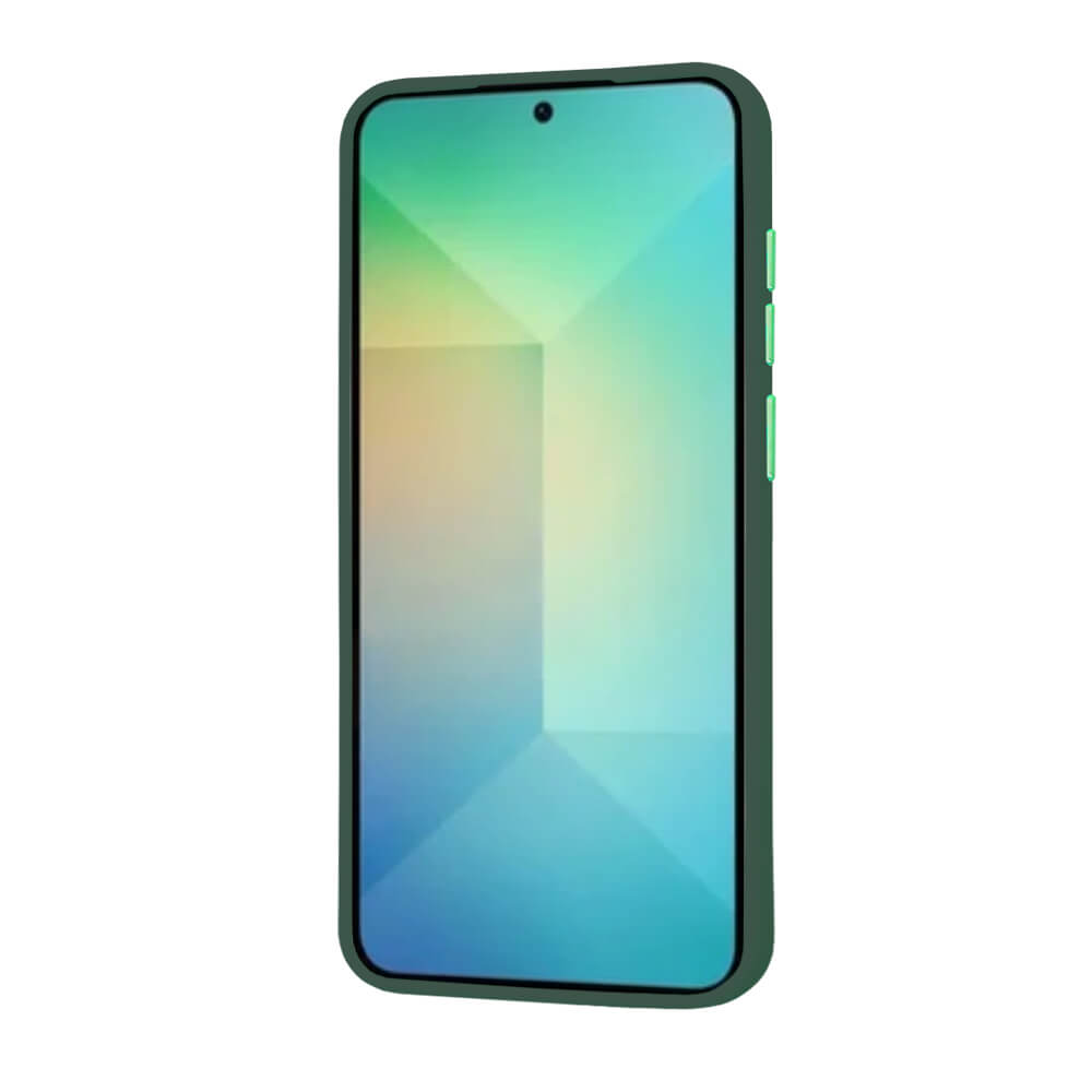 Techsuit Samsung Galaxy S25 - HaloFrost MagSafe Series - Σκληρή Θήκη με Πλαίσιο Σιλικόνης - Midnight Green