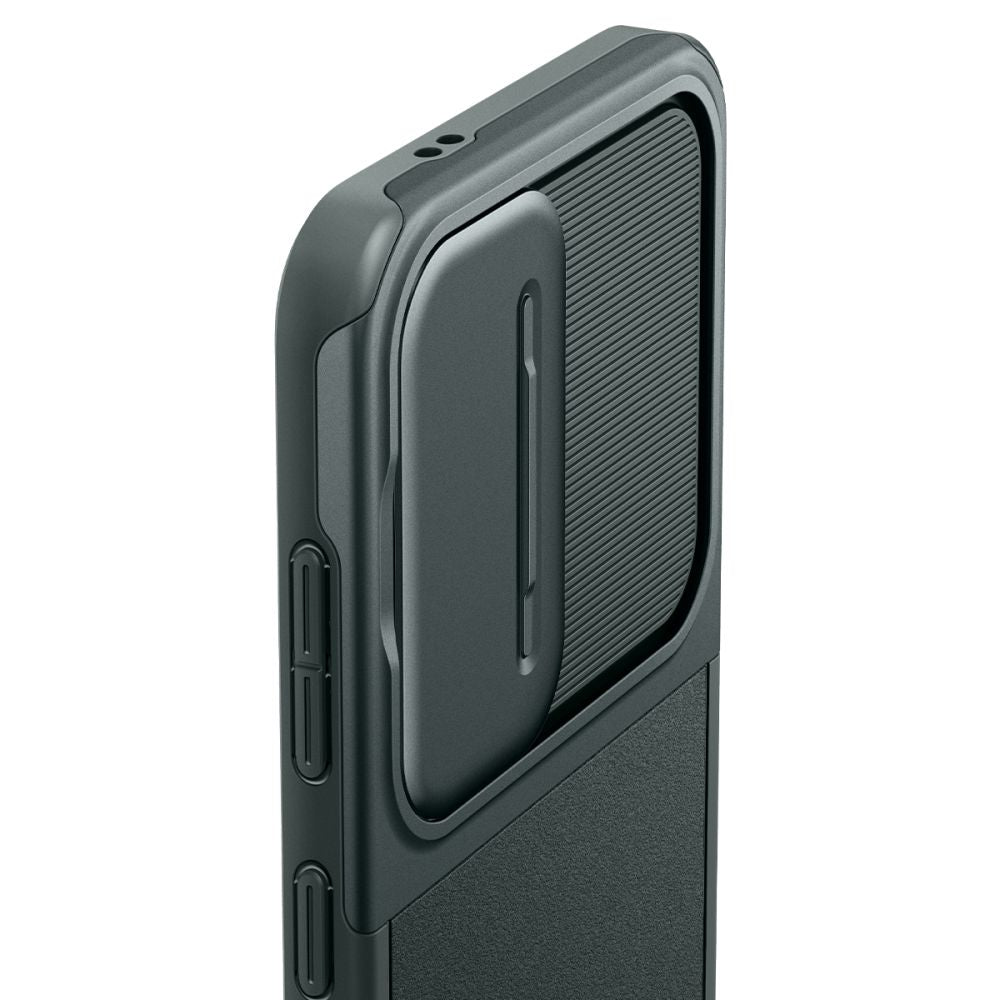Spigen Samsung Galaxy S24 Optik Armor Θήκη Σιλικόνης με Κάλυμμα για την Κάμερα - Abyss Green