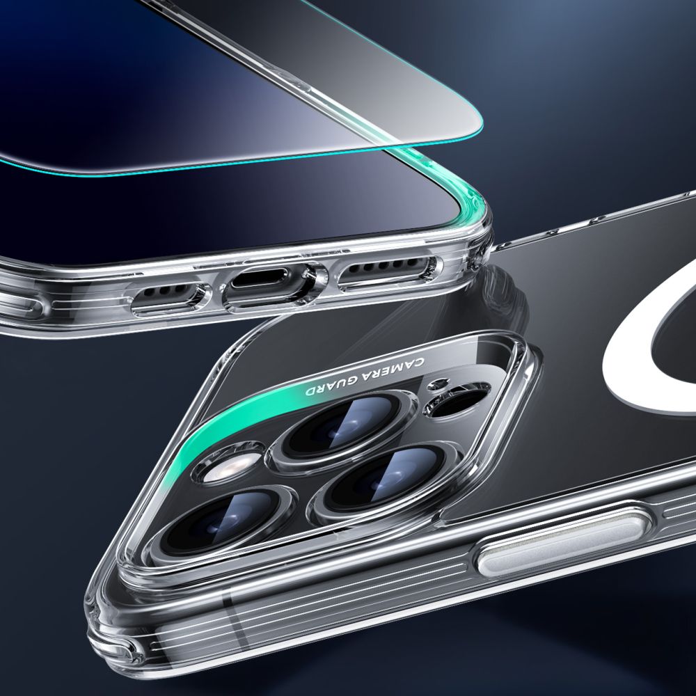 ESR iPhone 16 Pro - Classic Pro Halolock - Σετ με 1 Αντιχαρακτικό Γυαλί Οθόνης και Θήκη MagSafe - Διάφανη